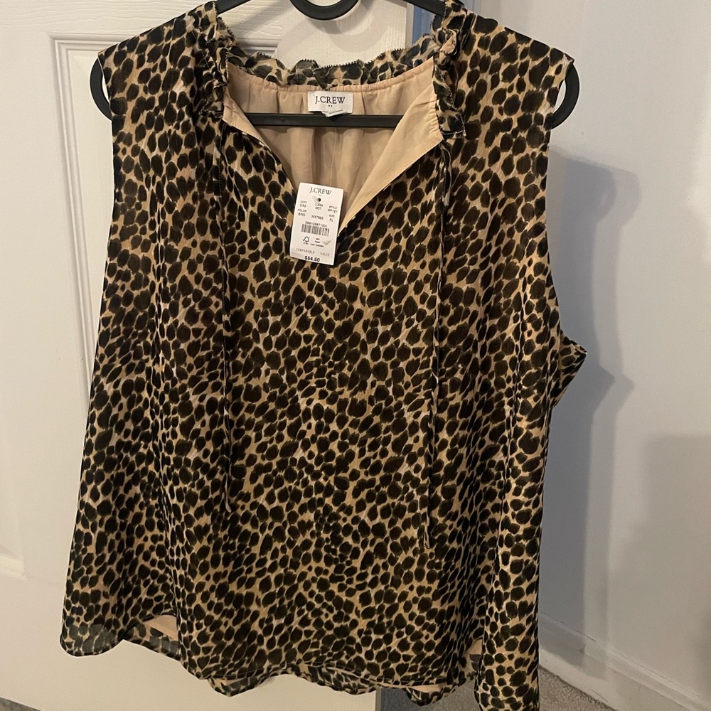 J.Crew Leopard blouse